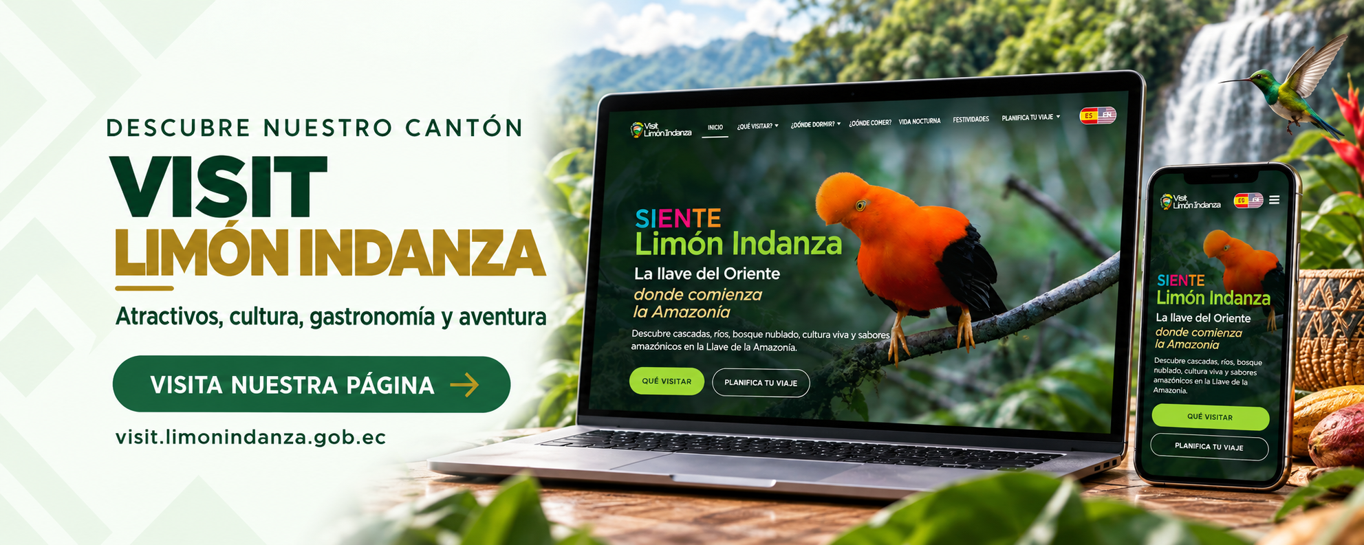 Descubre nuestro cantón. Visit Limón Indanza. Atractivos, cultura, gastronomía y aventura.